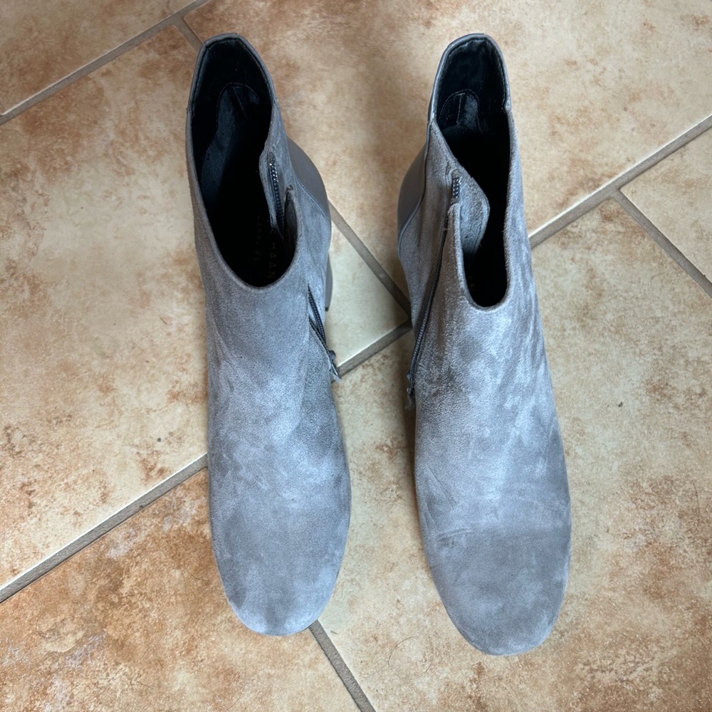 Cole Haan Women’s Gray Suede Heeled Boots